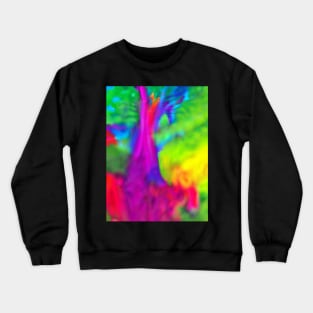 Artificial Intelligence Color Art- Retro Sunset Vintage Color Art - AI Watercolor Crewneck Sweatshirt